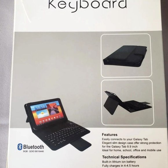 Samsung Galaxy Tablet 8.9" Wireless Bluetooth Keyboard Case - Picture 4 of 8